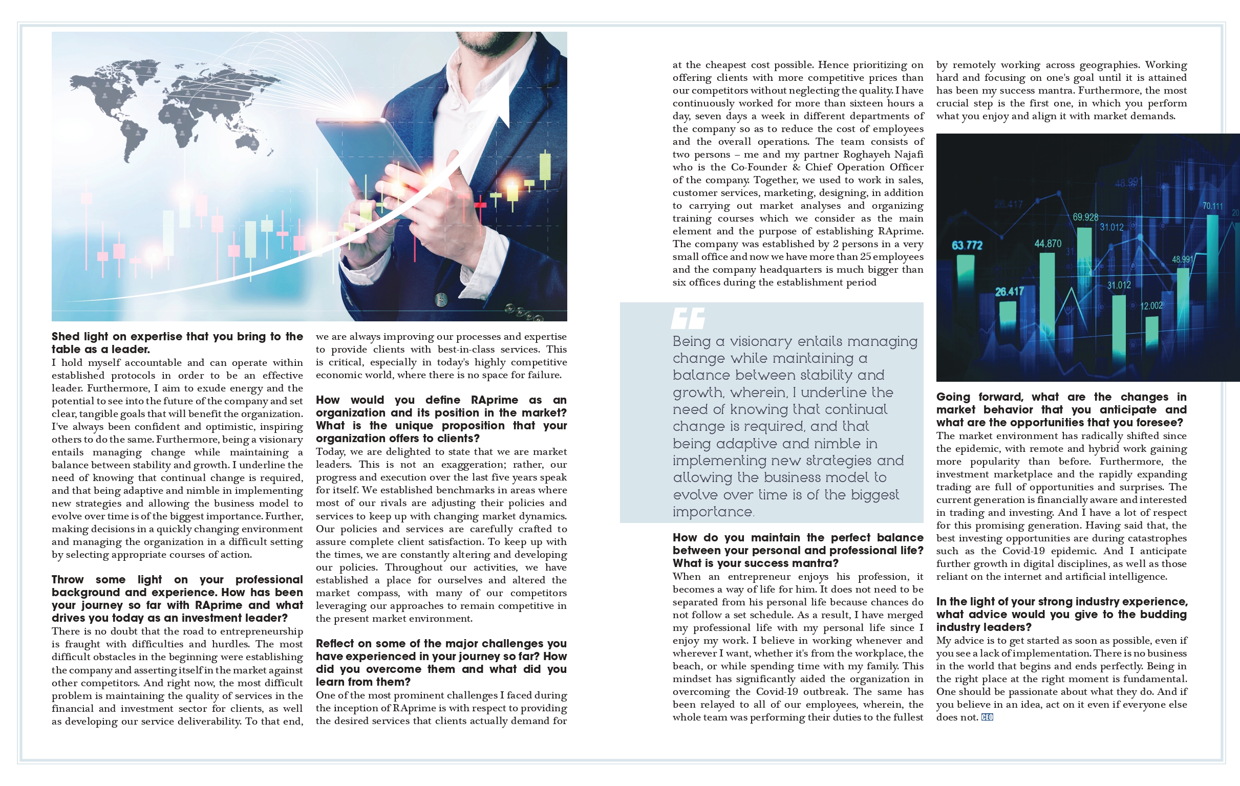 مقابلة الرئيس التنفيذى مع مجلة CEO Insights — 4